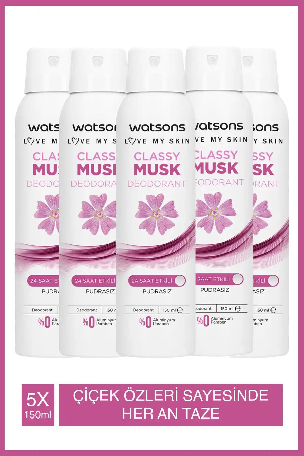 Watsons Classy Musk ve Watsons Invisible Fresh Kadın Deodorant Karşılaştırması