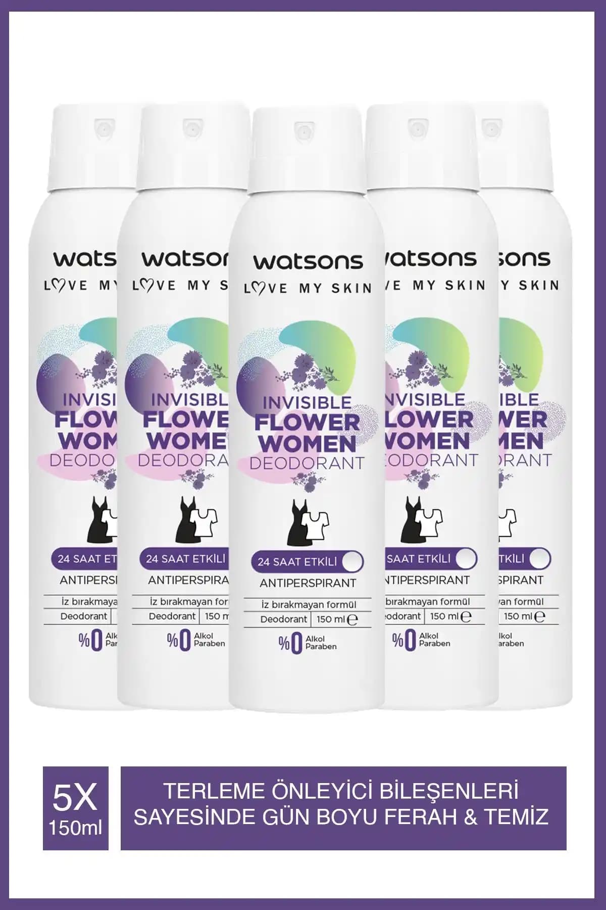 Watsons Invisible Flower ve Fresh Kadın Deodorantlarının Karşılaştırması