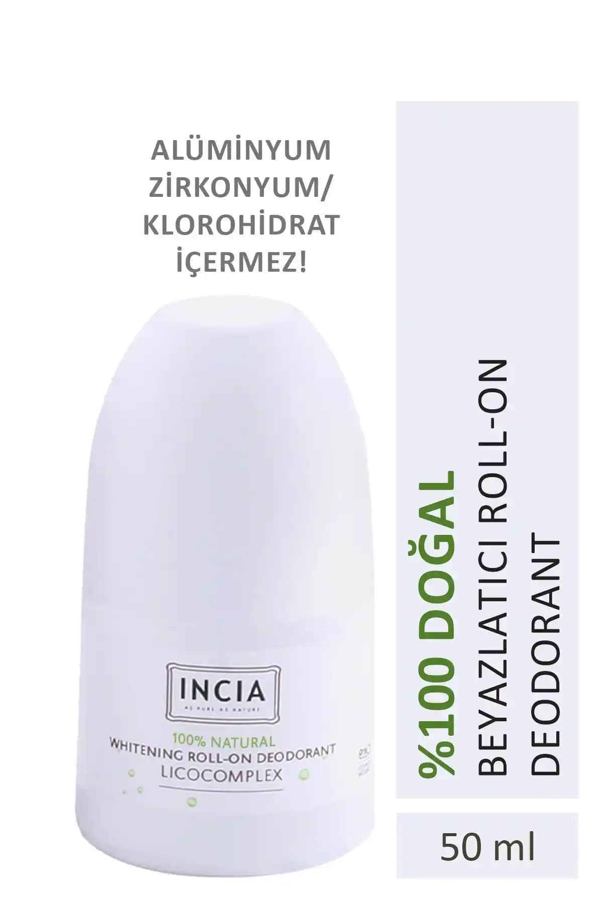 INCIA %100 Doğal Roll-On Deodorant İncelemesi: Beyazlatıcı ve Erkekler İçin