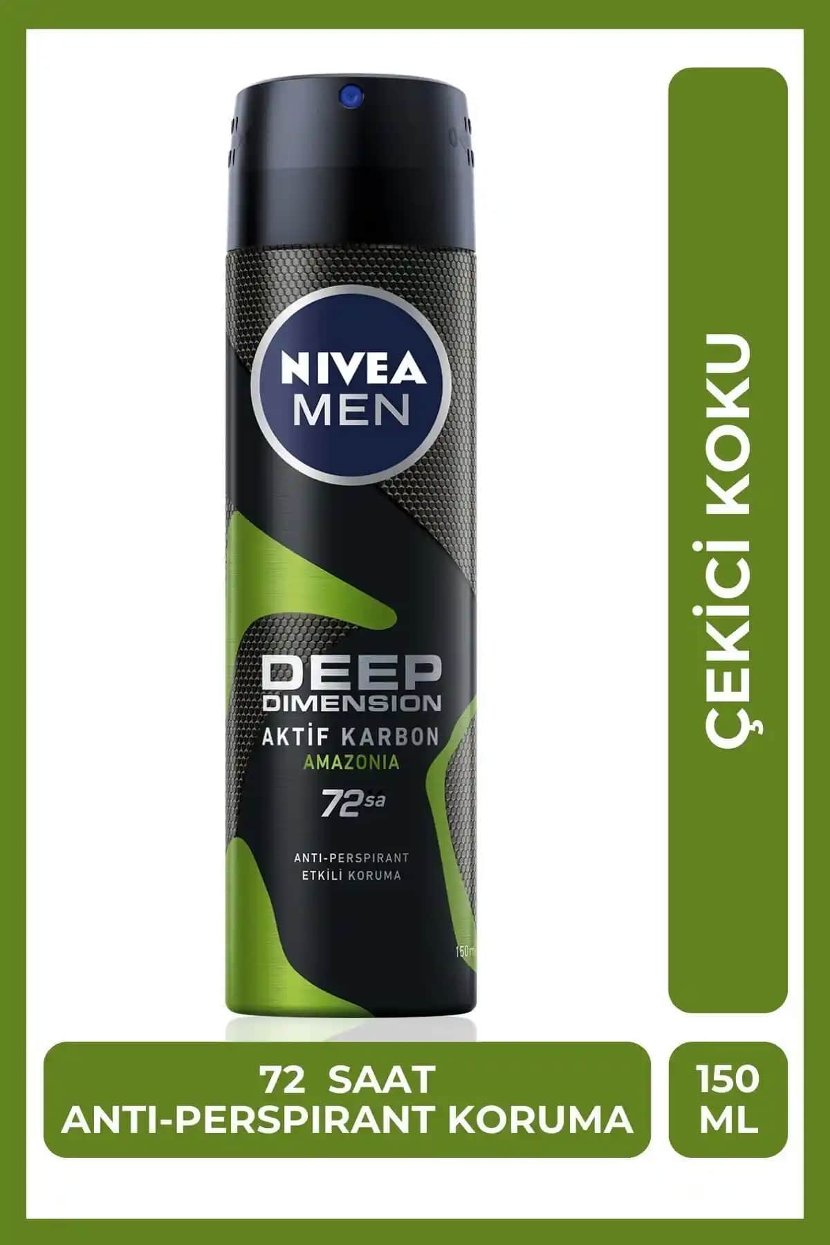 NIVEA MEN Erkek Sprey Deodorant Deep Dimension Amazonia ve Espresso İncelemesi ve Karşılaştırması