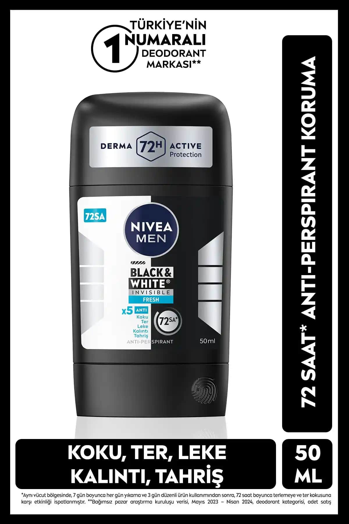 NIVEA MEN Erkek Stick Deodorant: Black&White Invisible Fresh ve Fresh Active İncelemesi