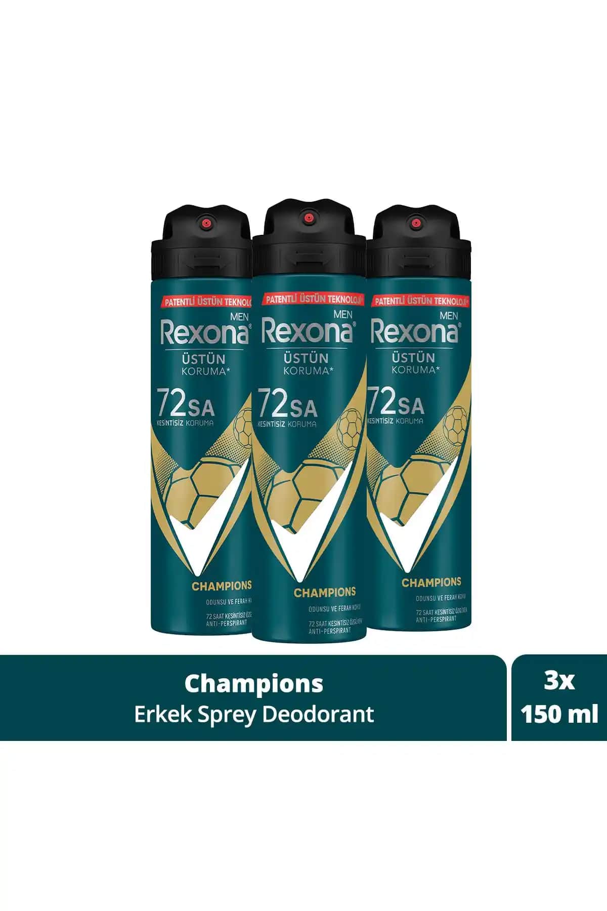 Rexona Men Erkek Sprey Deodorant Karşılaştırması: Champions ve Invisible Ice Fresh