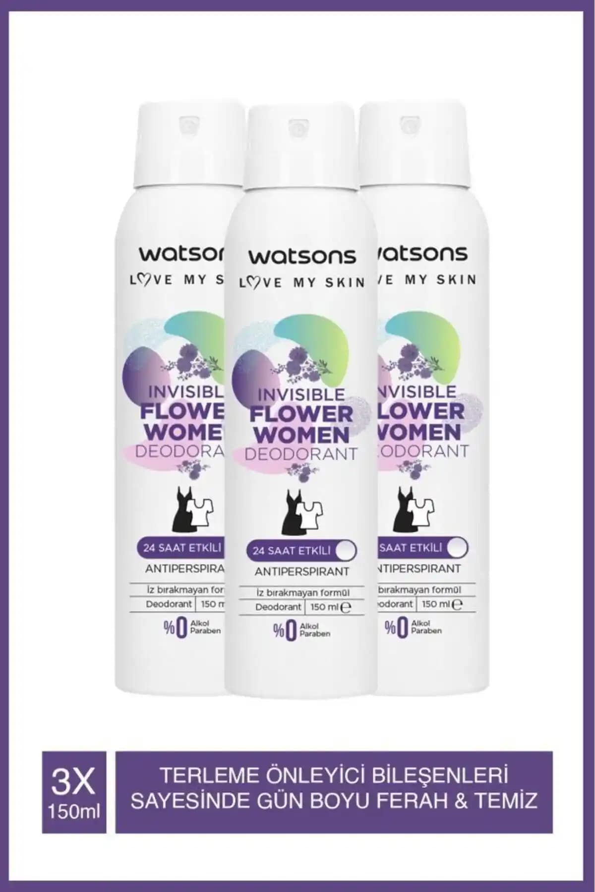 Watsons Invisible Flower ve Fresh Kadın Deodorant Karşılaştırması ve İncelemesi
