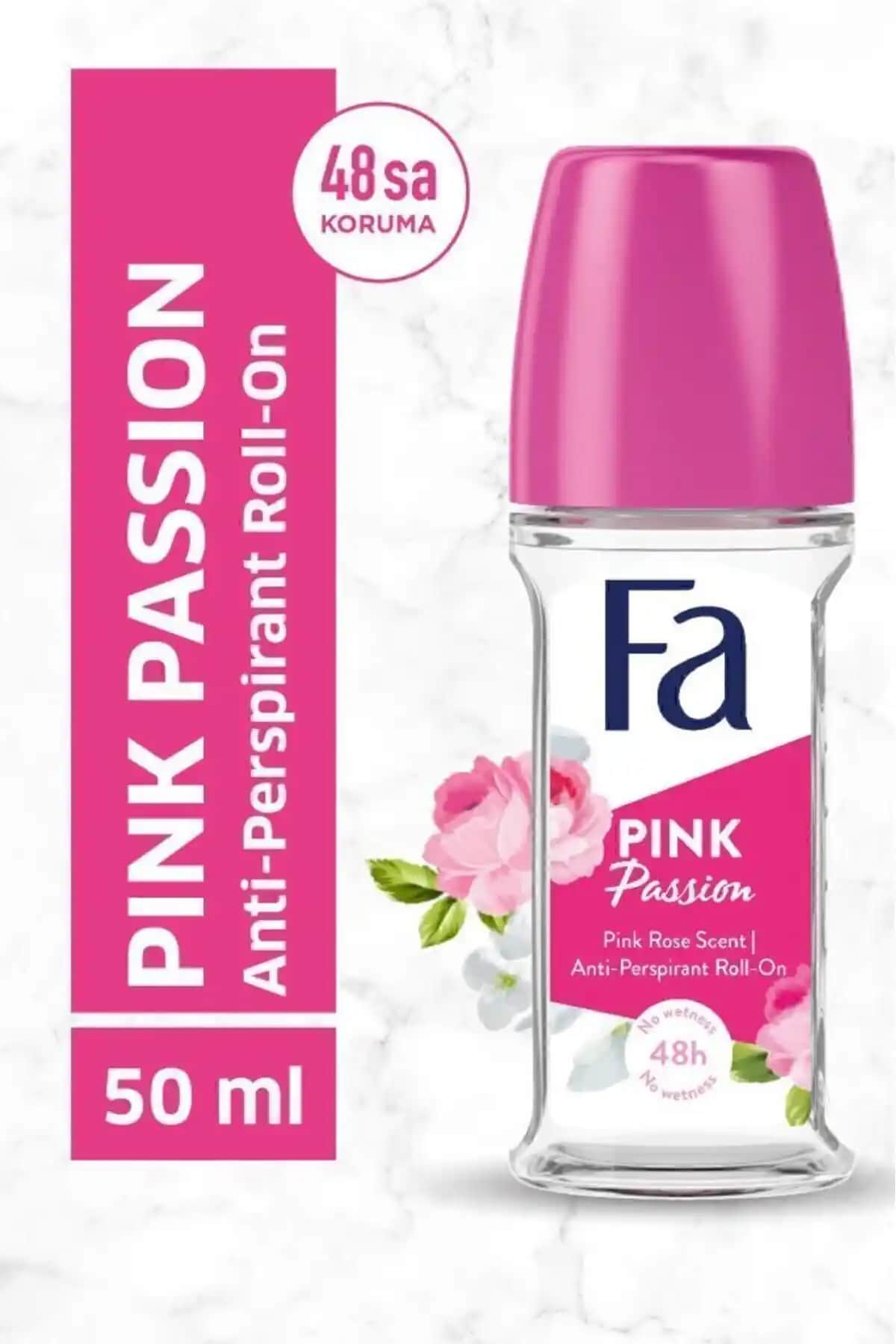 Fa Women Pink Passion Pembe Gül Anti-Perspirant Roll-On: Ferah ve Kalıcı Koku