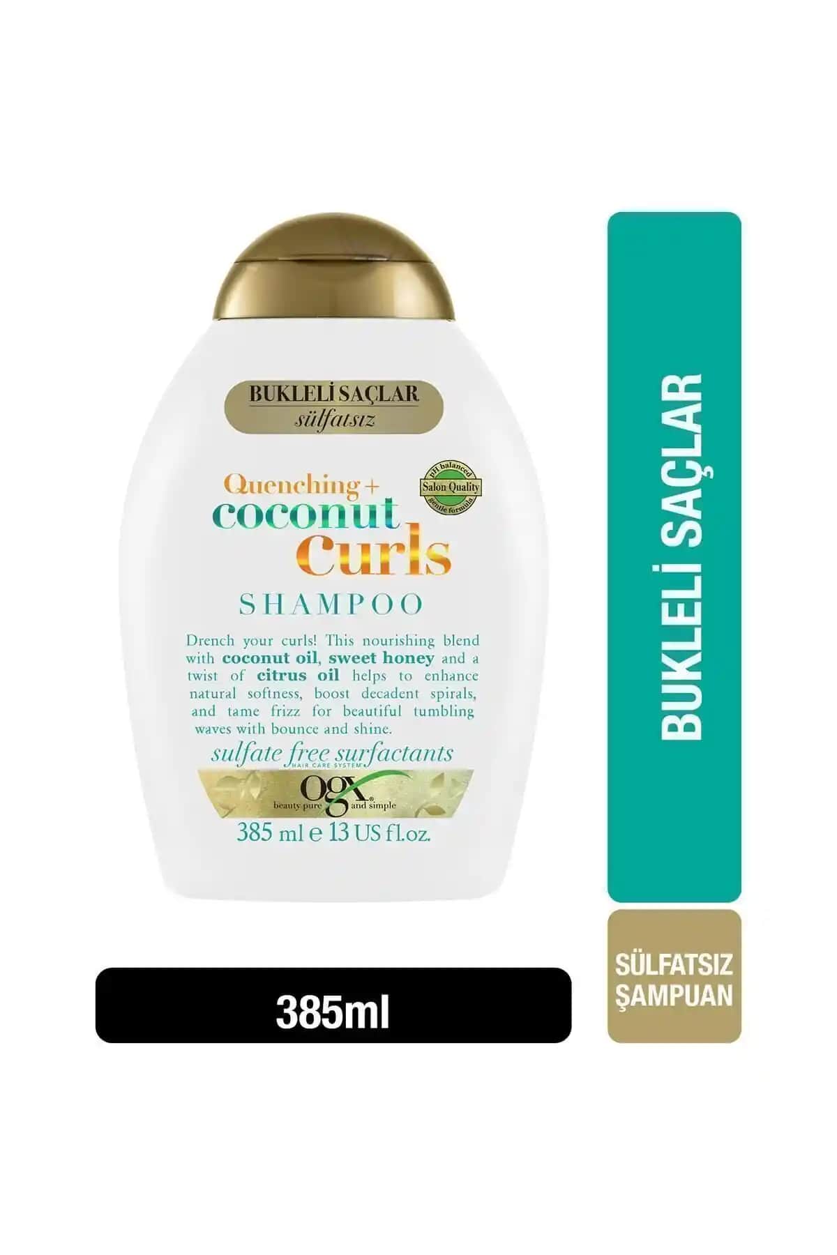 OGX Bukleli Saçlar İçin Nemlendirici Coconut Curls Şampuan Özellikleri