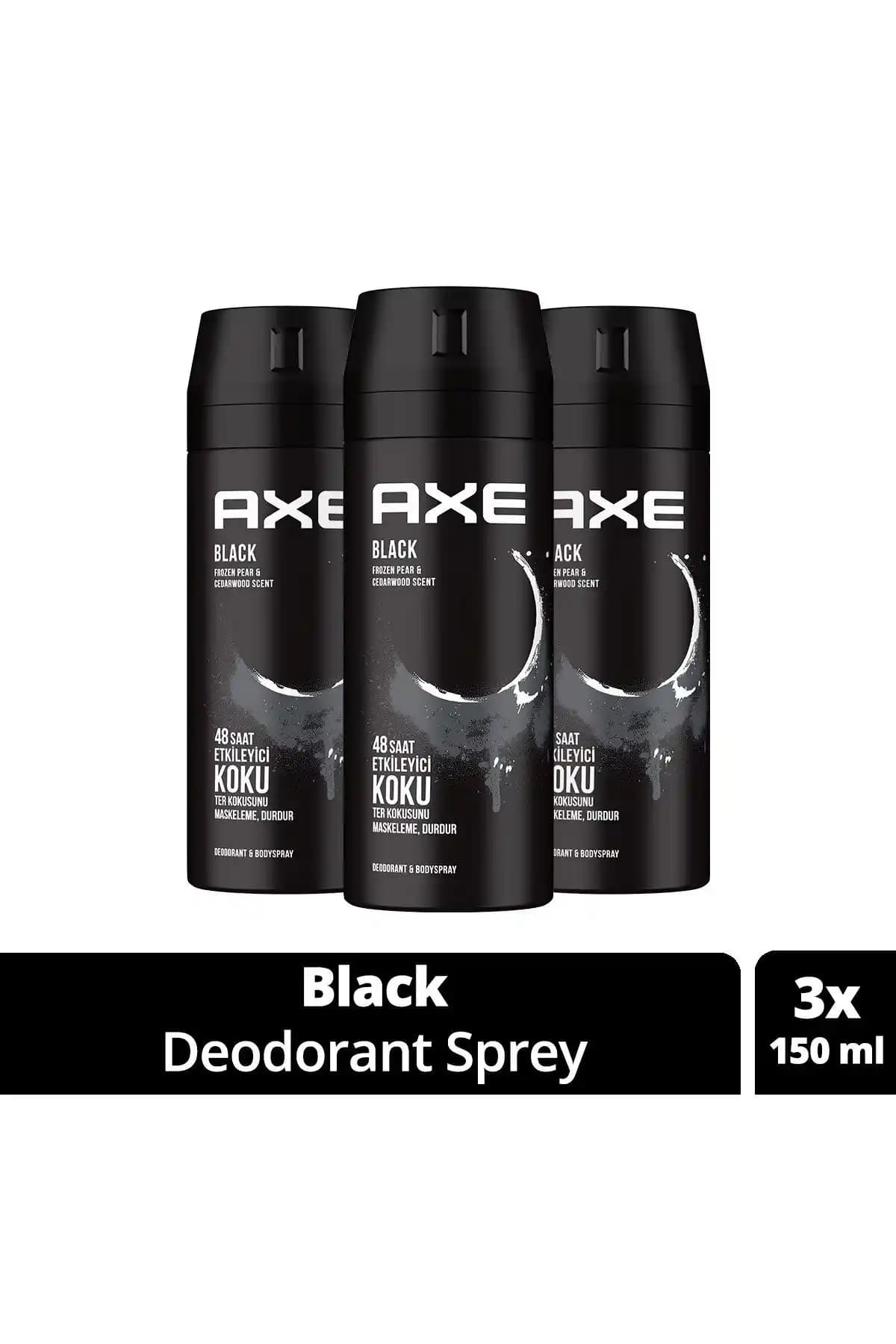 Axe Erkek Deodorant & Bodyspray Black ile 48 Saat Ferah Koku Deneyimi