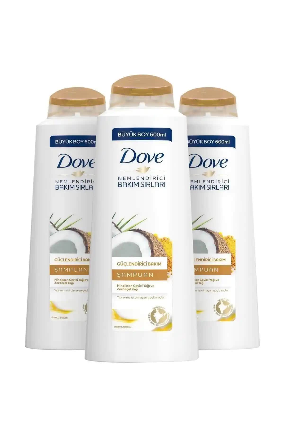 Dove Hindistan Cevizi Özlü Güçlendirici Saç Bakım Şampuanı ile Sağlıklı Saçlar