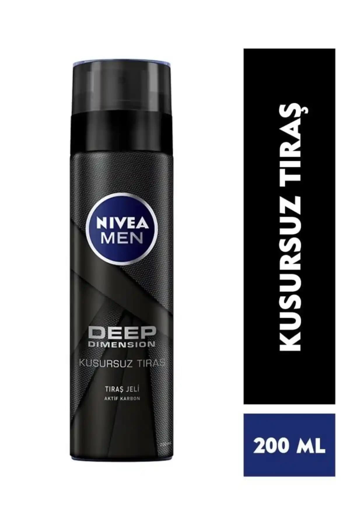 NIVEA Men Erkek Tıraş Jeli Deep Dimension: Cilt Bakımı ve Tıraş Deneyimi