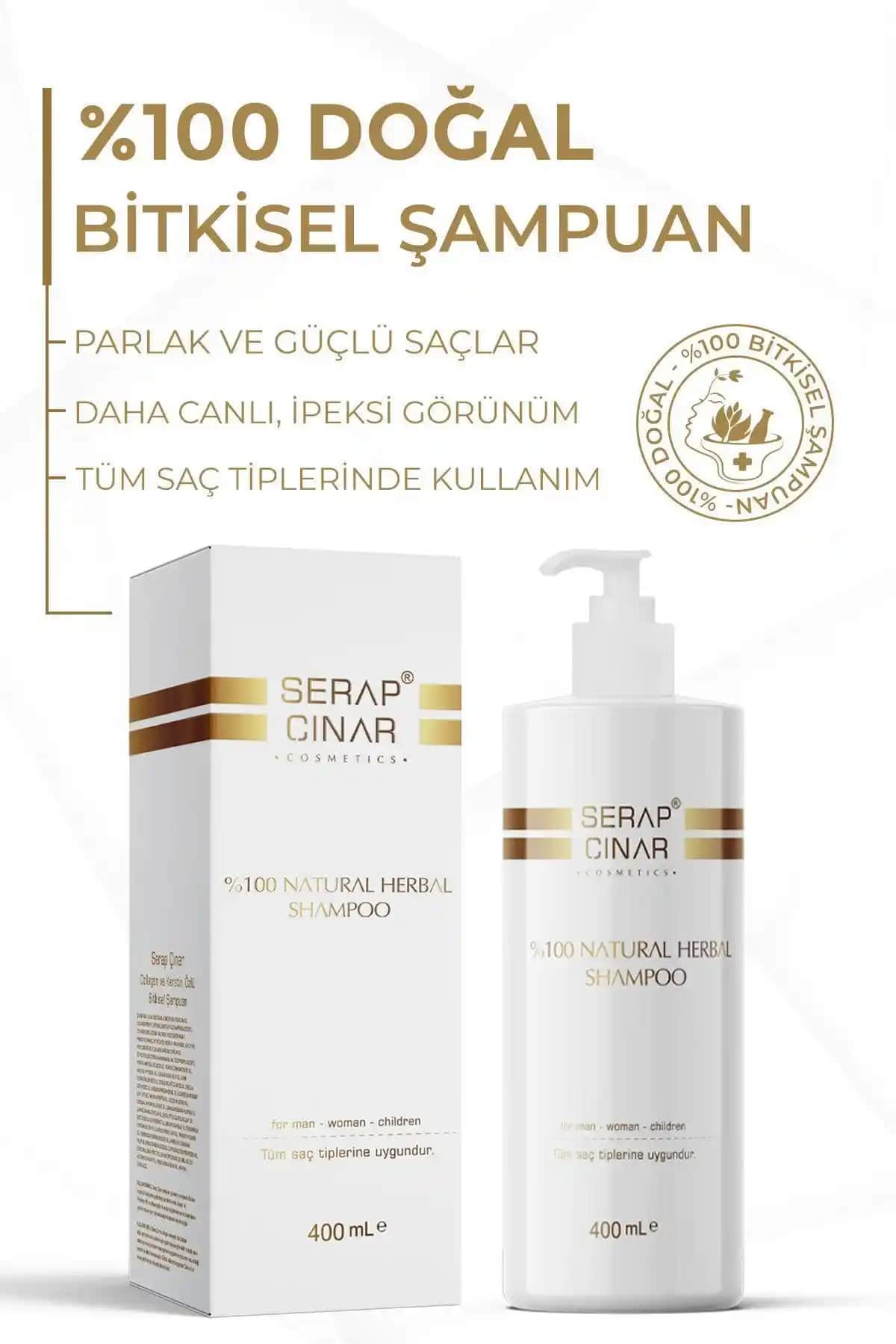 Serap Çınar Cosmetics Bitkisel Şampuan ile Saçlarınızı Güçlendirin