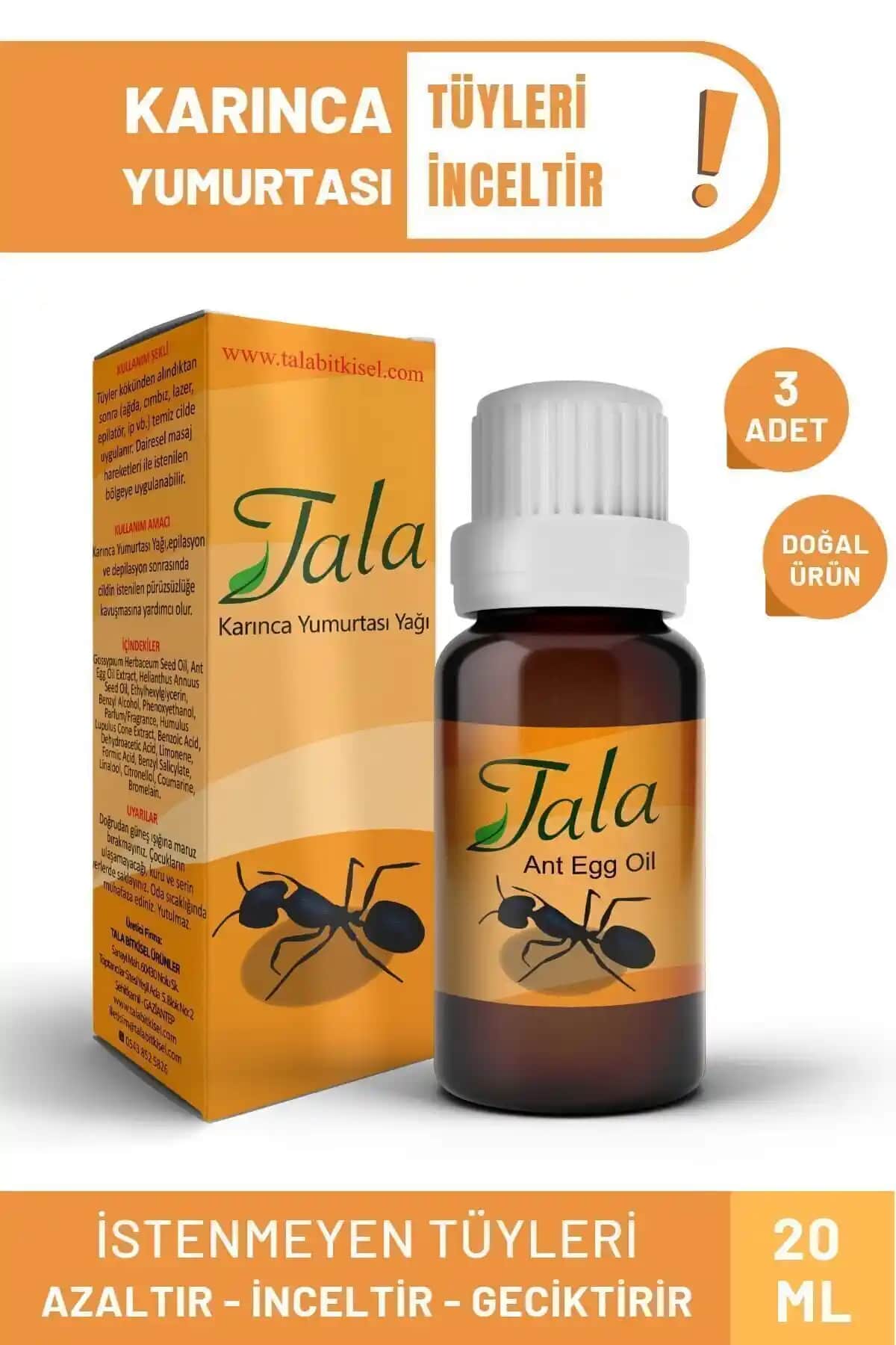 Tala Tüy Azaltıcı Karınca Yumurtası Yağı: Doğal Çözüm ile Tüy Dökümü