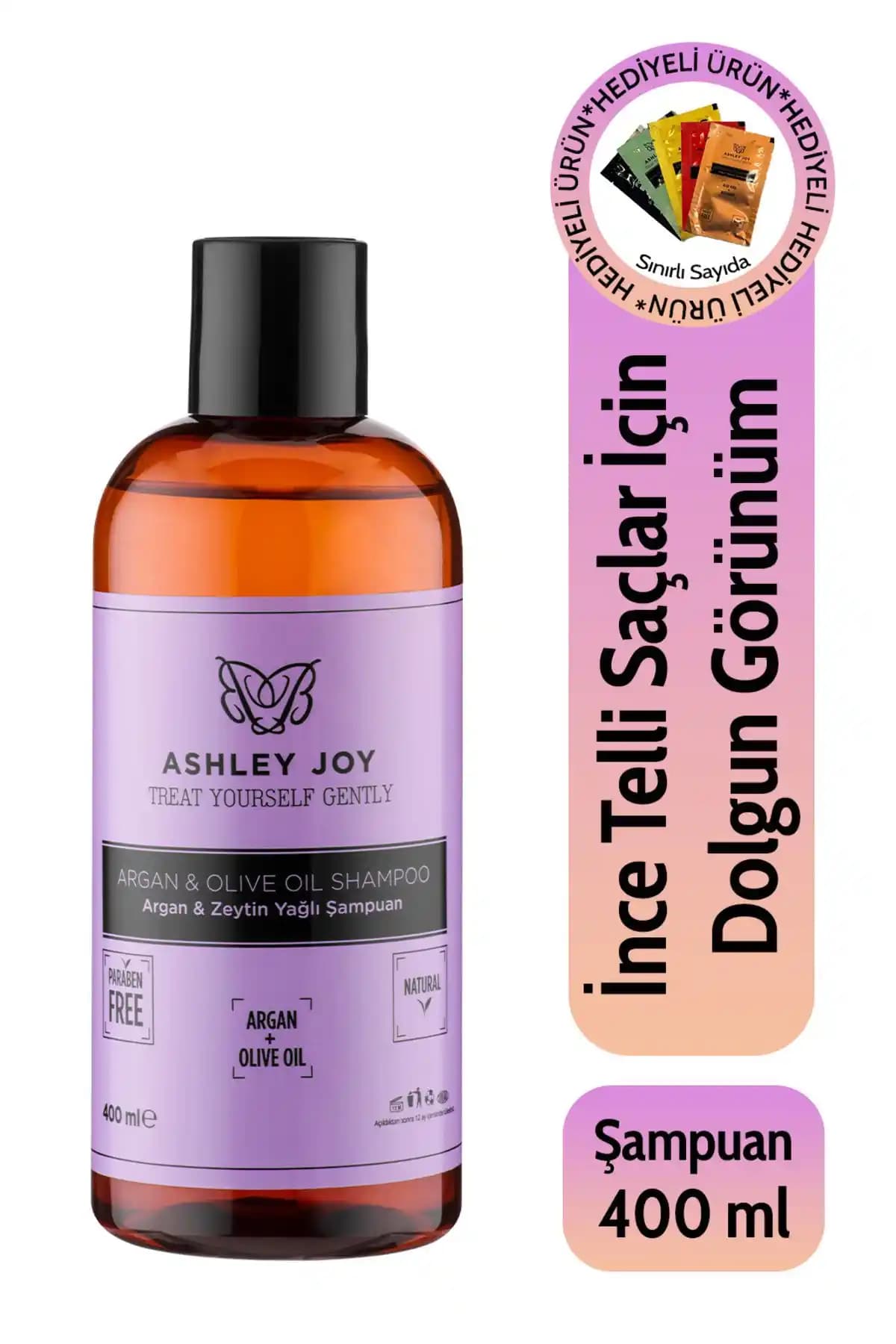Ashley Joy İnce Telli Saçlar İçin Argan & Zeytinyağlı Şampuan Tanıtımı