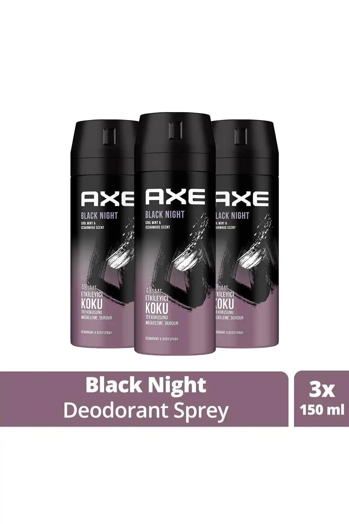 Axe Erkek Deodorant Sprey Black Night: Taze ve Kalıcı Ferahlama
