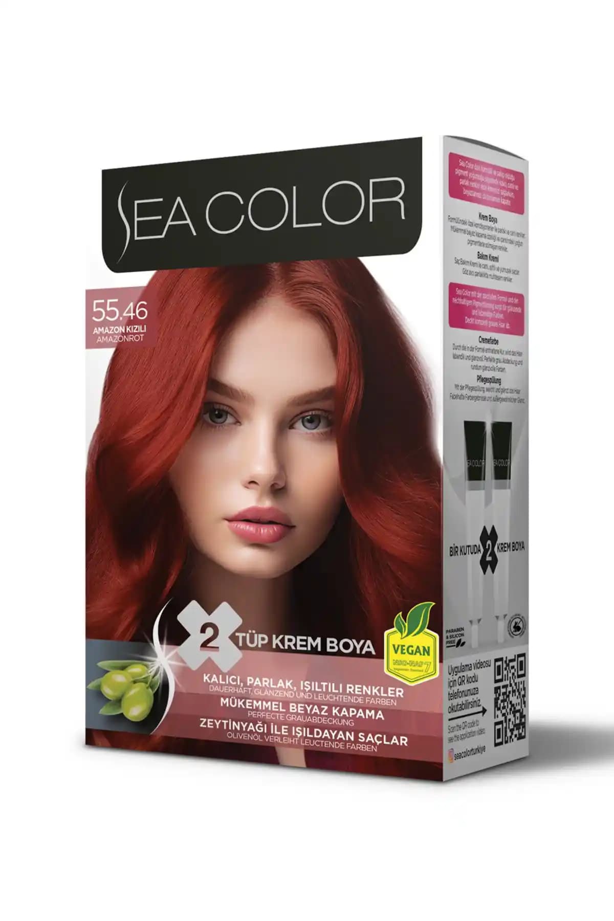 Sea Color 55.46 Amazon Kızılı Set Boya ile Şık ve Kalıcı Renk