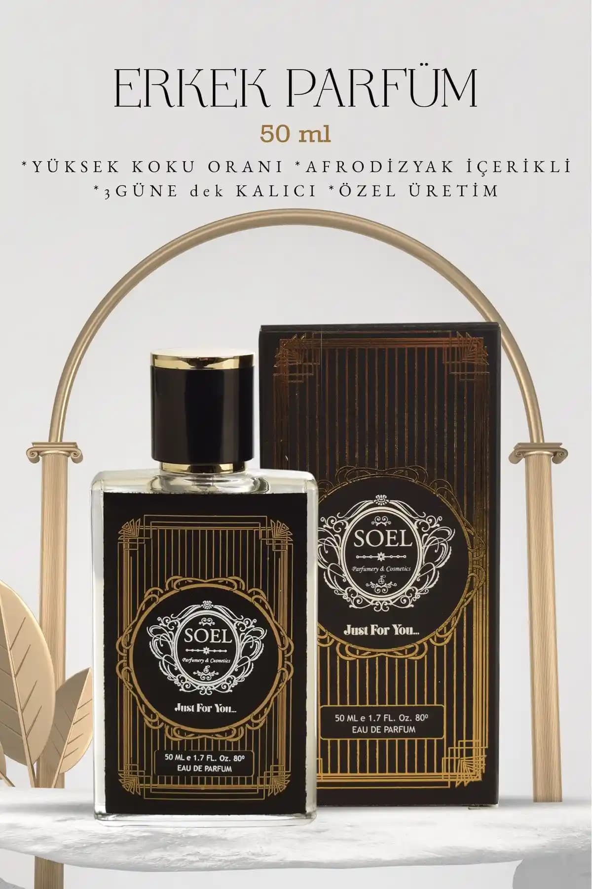 Soel Parfüm Erkek 50ml EDP: Şık Tasarım ve Etkileyici Koku Deneyimi