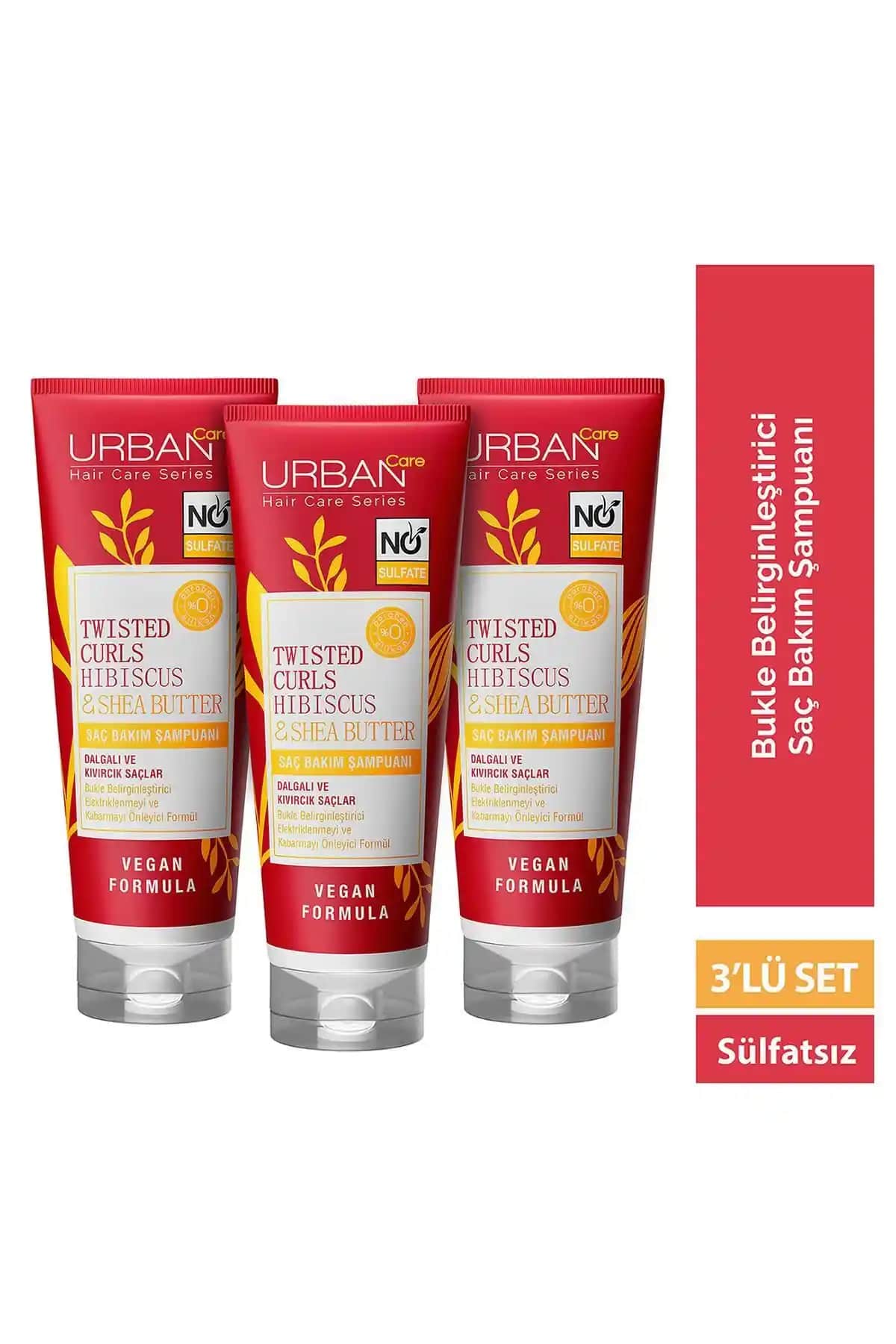 Urban Care Hibiscus & Shea Butter Kıvırcık ve Dalgalı Saçlar İçin Şampuan