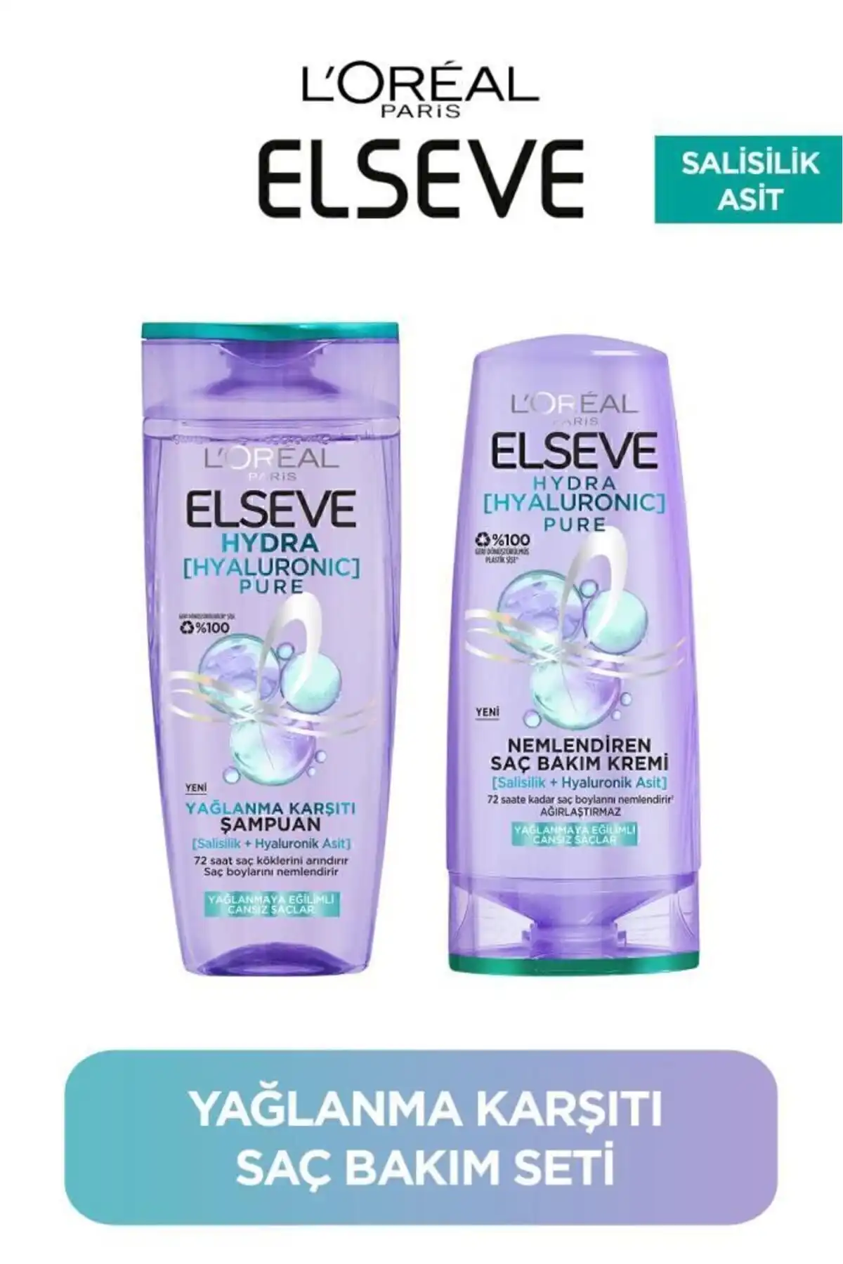 Hydra Pure Salisilik Asit Şampuan & Saç Kremi Seti