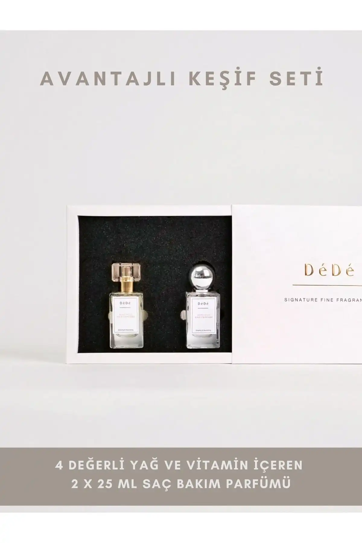 DeDe Candle & Wellness Studio İmza Saç Parfümü Seti Modern Kadınlar İçin Kalıcı ve Ferah Kokular