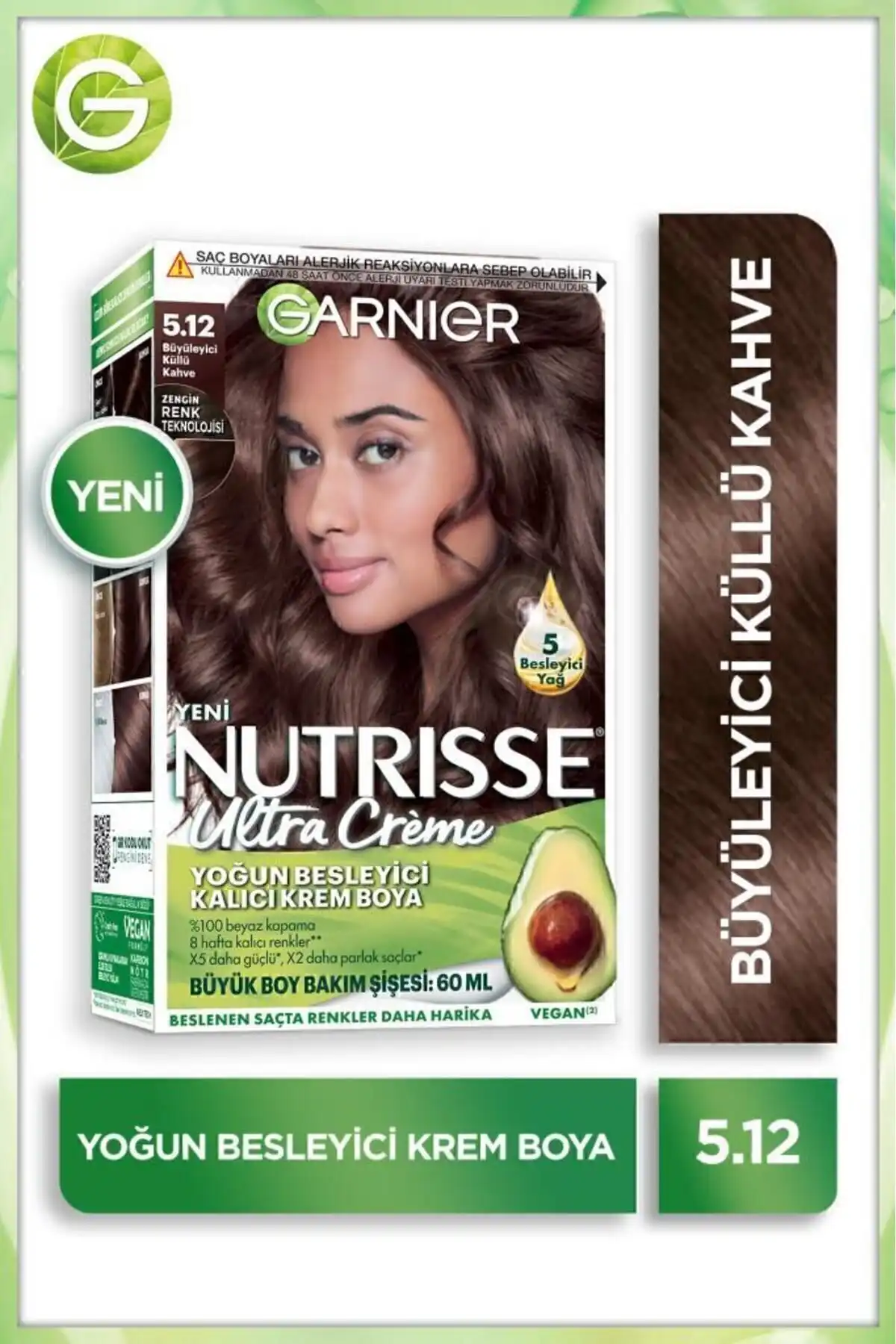 Garnier Nutrisse Yoğun Besleyici Kalıcı Krem Saç Boyası 5.12 Küllü Kahve Rengi Özellikleri ve Kullanım Rehberi