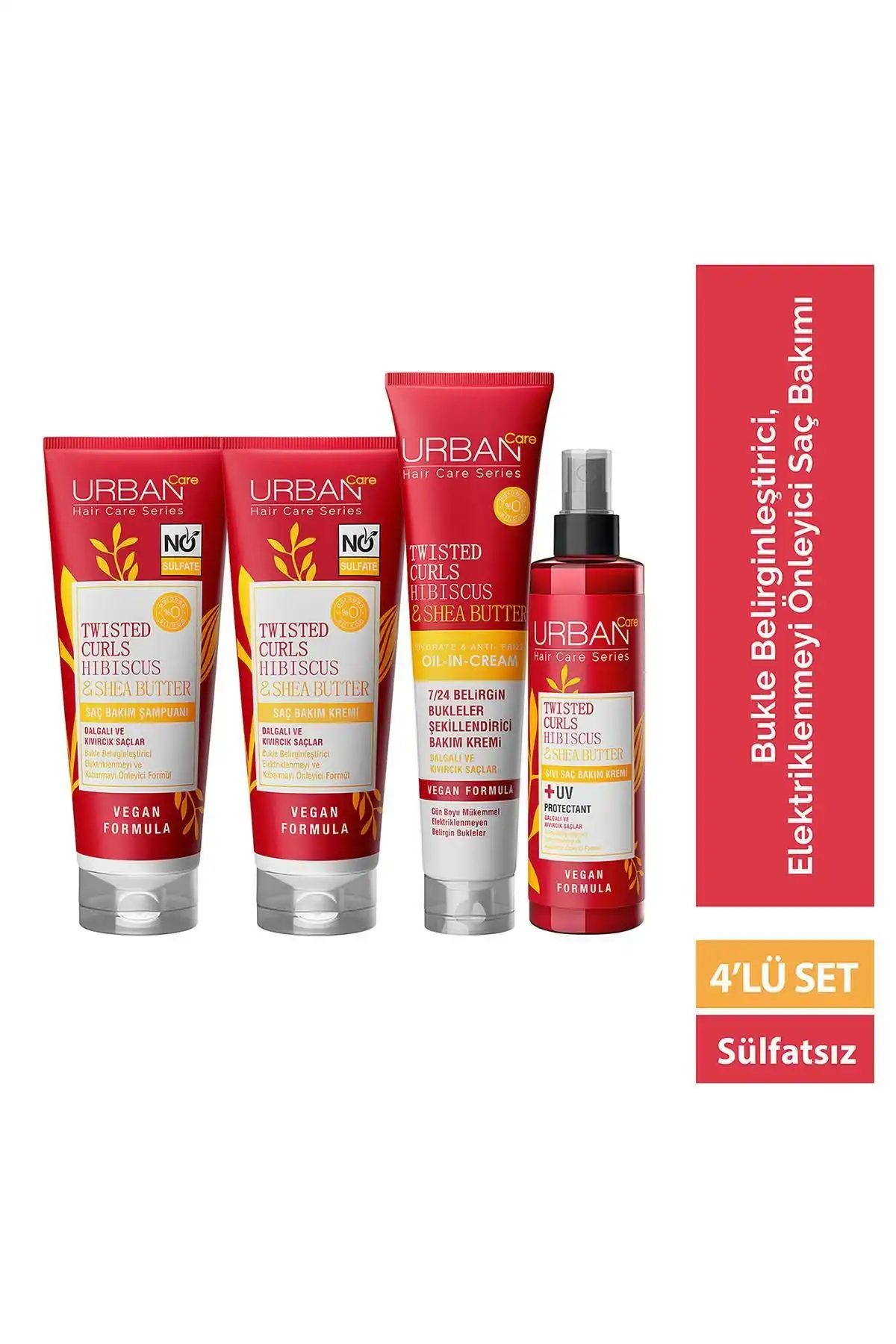 Urban Care Hibiscus Shea Butter Saç Bakım Seti Kıvırcık ve Dalgalı Saçlar İçin Güçlendirici