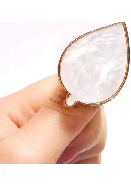 Aba Nails Yüzük Nail Art Oje ve Boya Karıştırma Paleti Kalp Tasarımı Profesyonel ve Bireysel Kullanım İçin