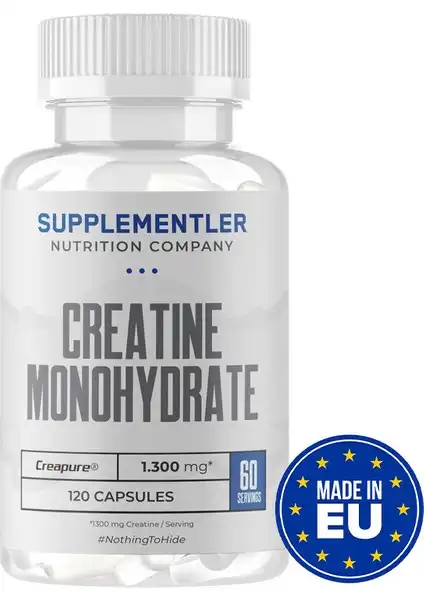 Creatine (Creapure®) 120 Kapsül: Güç ve Performans Artırıcı Kreatin Takviyesi