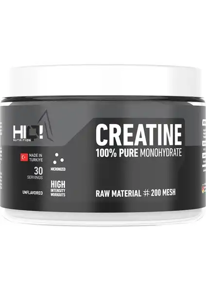 HIQ Nutrition Kreatin %100 Saf Monohidrat ile Güç ve Performans Artışını Destekleyin