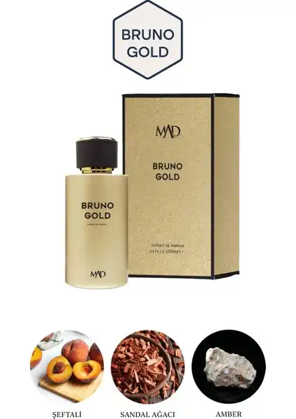 Mad Parfüm Bruno Gold 100 ml Unisex Kalıcı ve Zarif Parfüm Tanıtımı