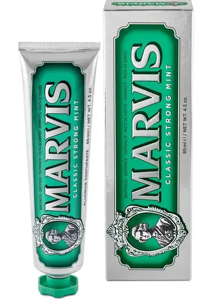 Marvis Classic Strong Mint Diş Macunu: Ferahlatıcı ve Şık Tasarımlı Temizlik Ürünü