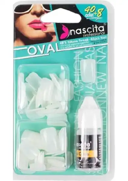 Nascita Takma Tırnak 40'lı Oval Seti ile Estetik ve Dayanıklı Tırnaklar