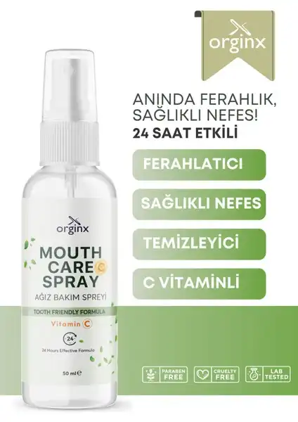 Orginx Vitamin C Bakım Spreyi: Ferahlatıcı ve Çok Yönlü Ağız Bakım Çözümü