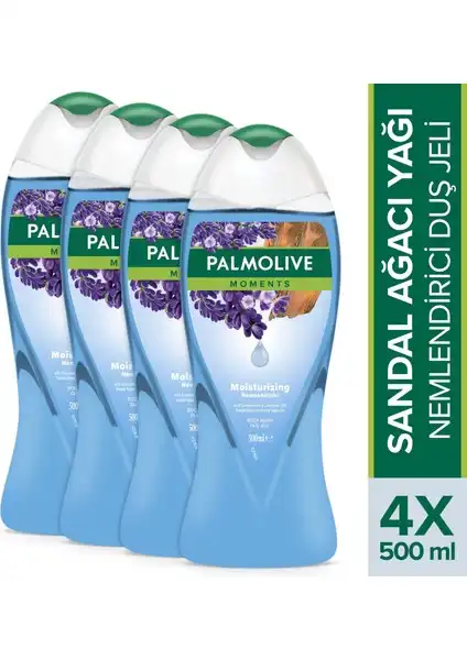 Palmolive Moments Sandal Ağacı ve Lavanta Yağları ile Nemlendirici Duş Jeli 500 ml