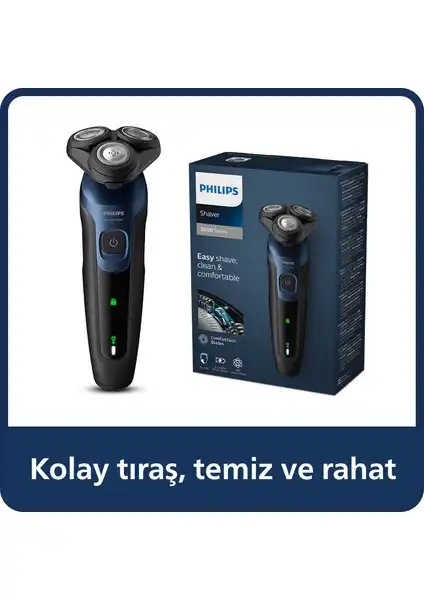Philips S5445/03 Series 5000 Tıraş Makinesi Hassas Ciltler İçin Gelişmiş Performans