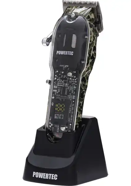 Powertec TR-8700 Siyah Saç Tıraş Makinesi: Uzun Pil Ömrü ve Çoklu Ayar Seçenekleriyle Modern Tasarım