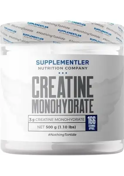 Supplementler Micronized Creatine 500 g: Yüksek Kaliteli Kreatin Monohidrat Takviyesi