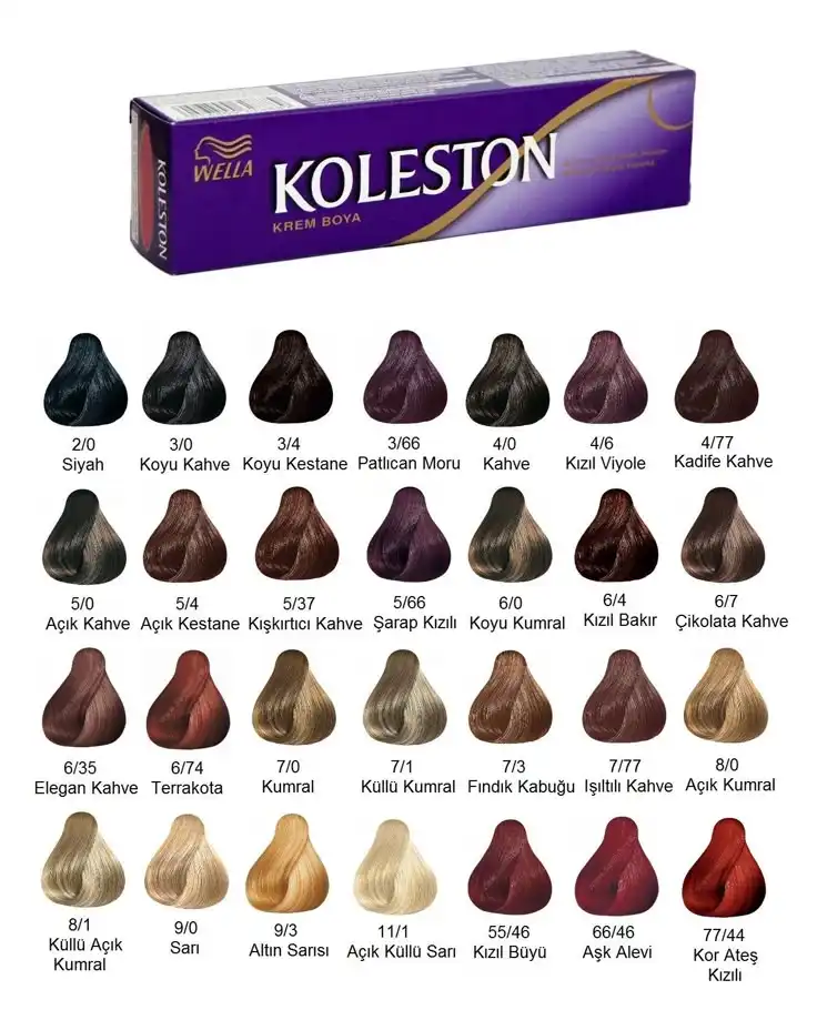 Koleston Saç Rengi Deneme Programı ile Güvenli ve Kalıcı Olmayan Renk Denemeleri