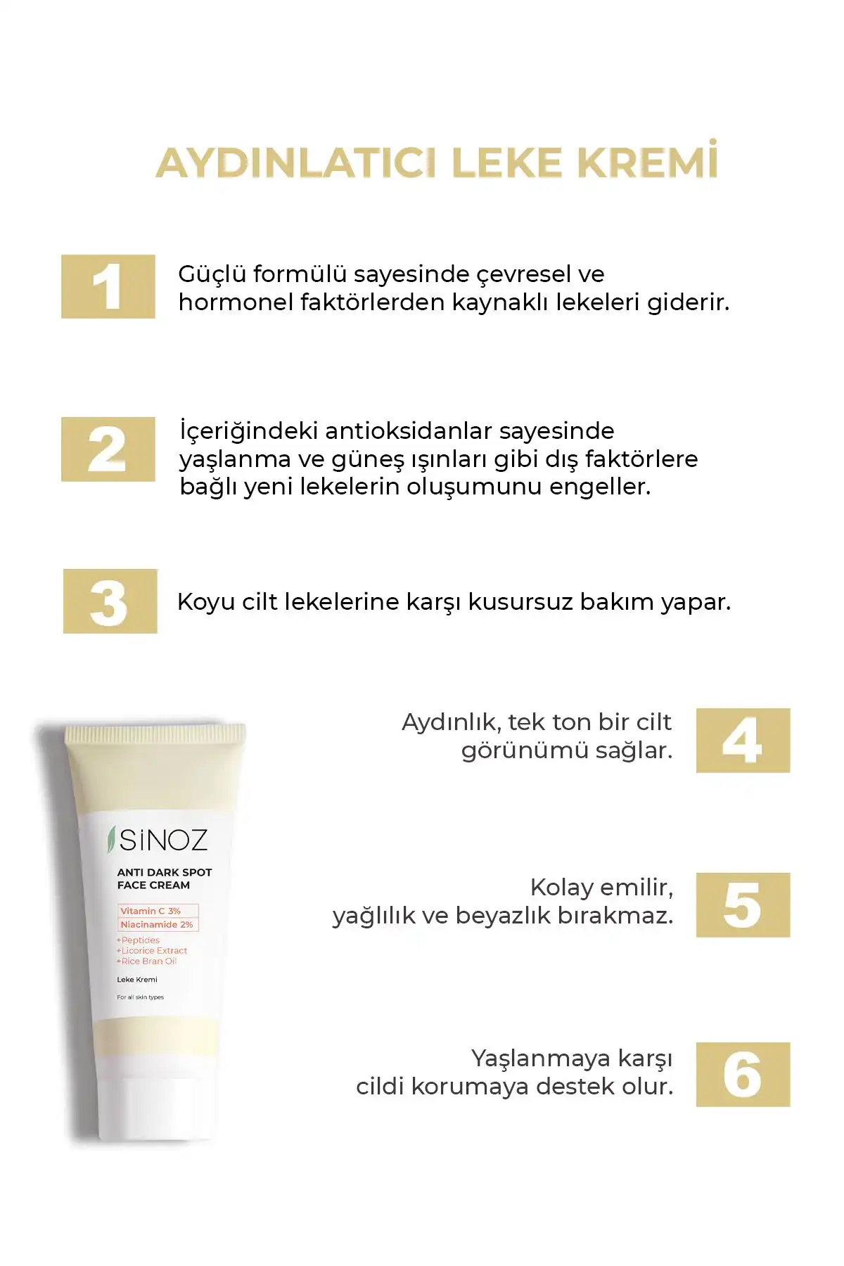 Sinoz Sivilce ve Leke Kremi: Doğal İçeriklerle Güçlü Cilt Bakımı Çözümü