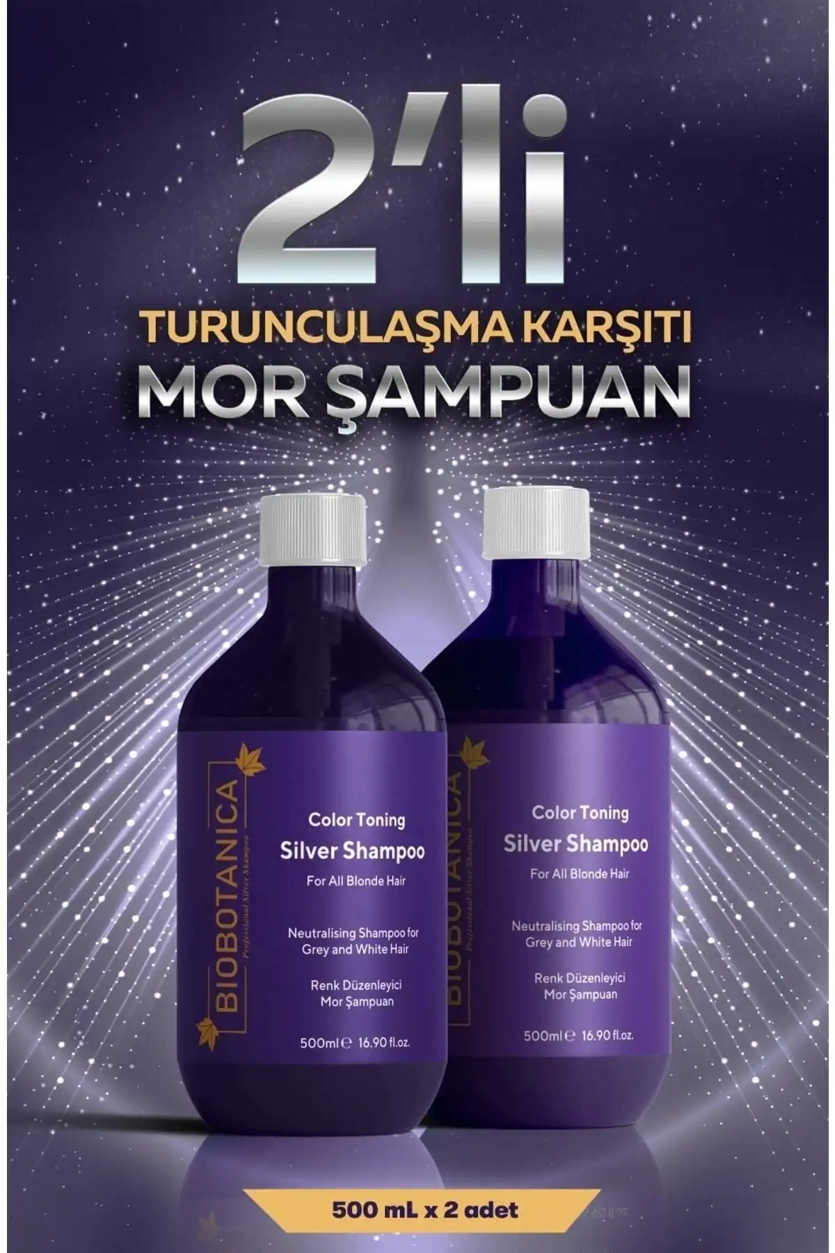 Biobotanica Silver Turunculaşma Karşıtı Mor Şampuan ile Saç Bakımınızı Yükseltin