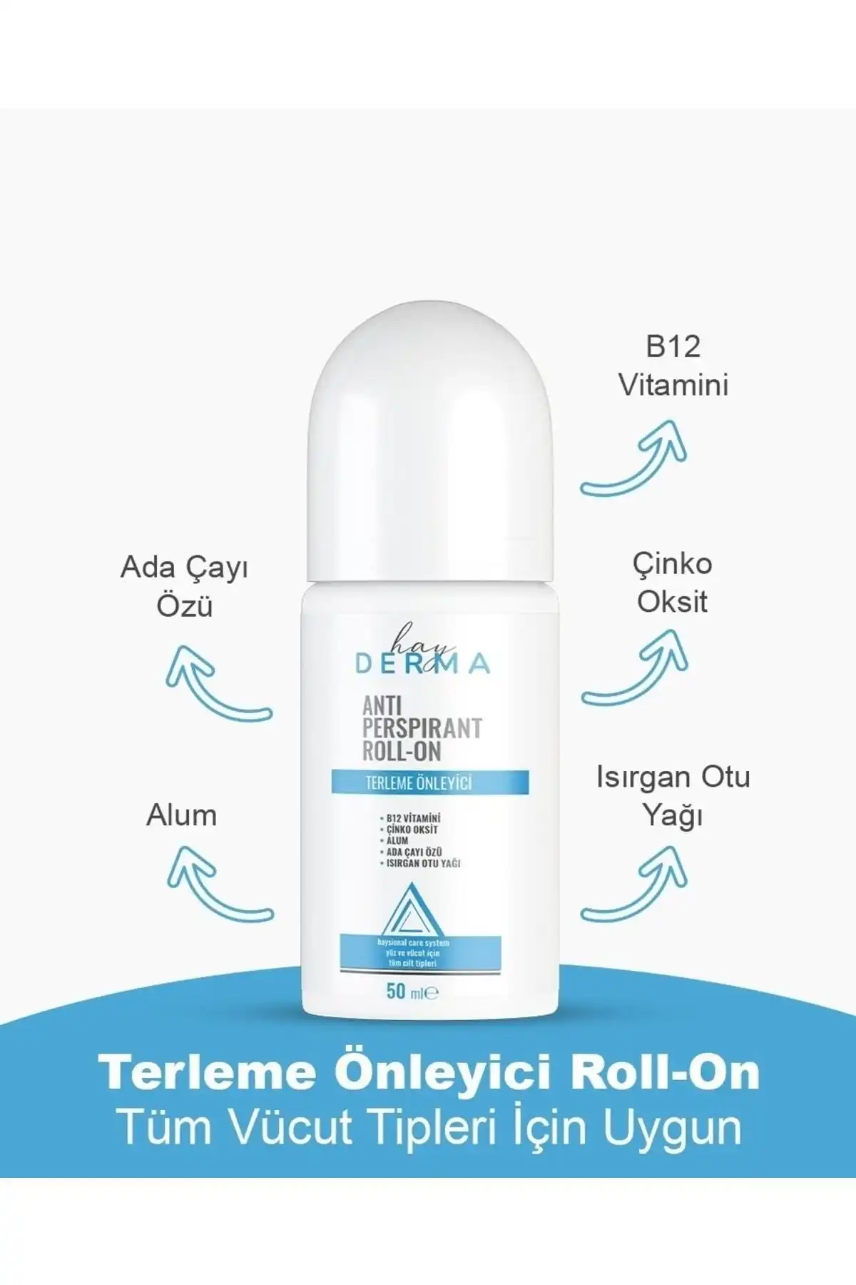 Hayderma Anti Perspirant Roll On: Ferah ve Etkili Terleme Kontrolü