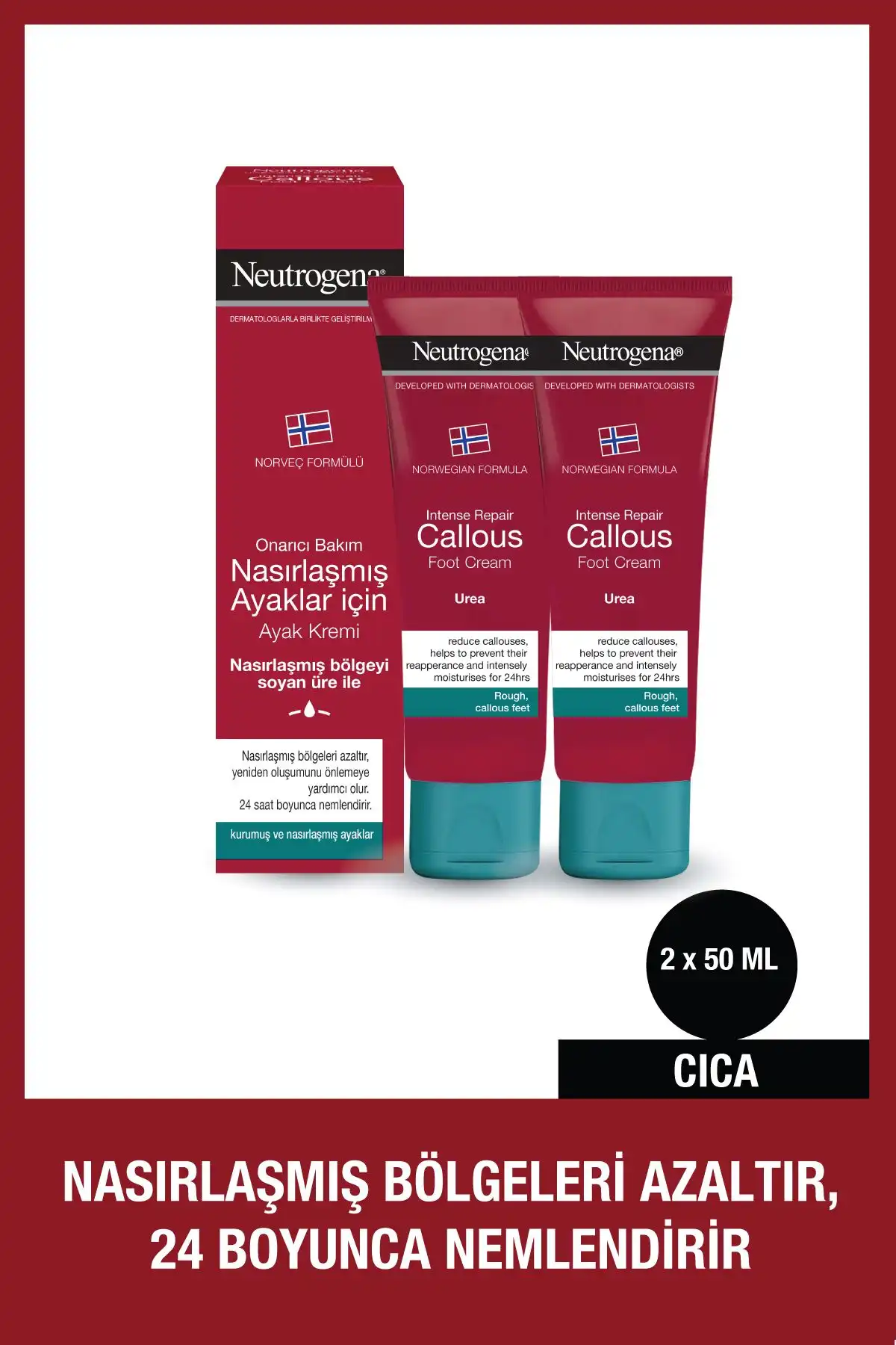 Neutrogena Norveç Formülü Ayak Kremi Nasır ve Sertleşmiş Deri İçin Etkili Çözüm