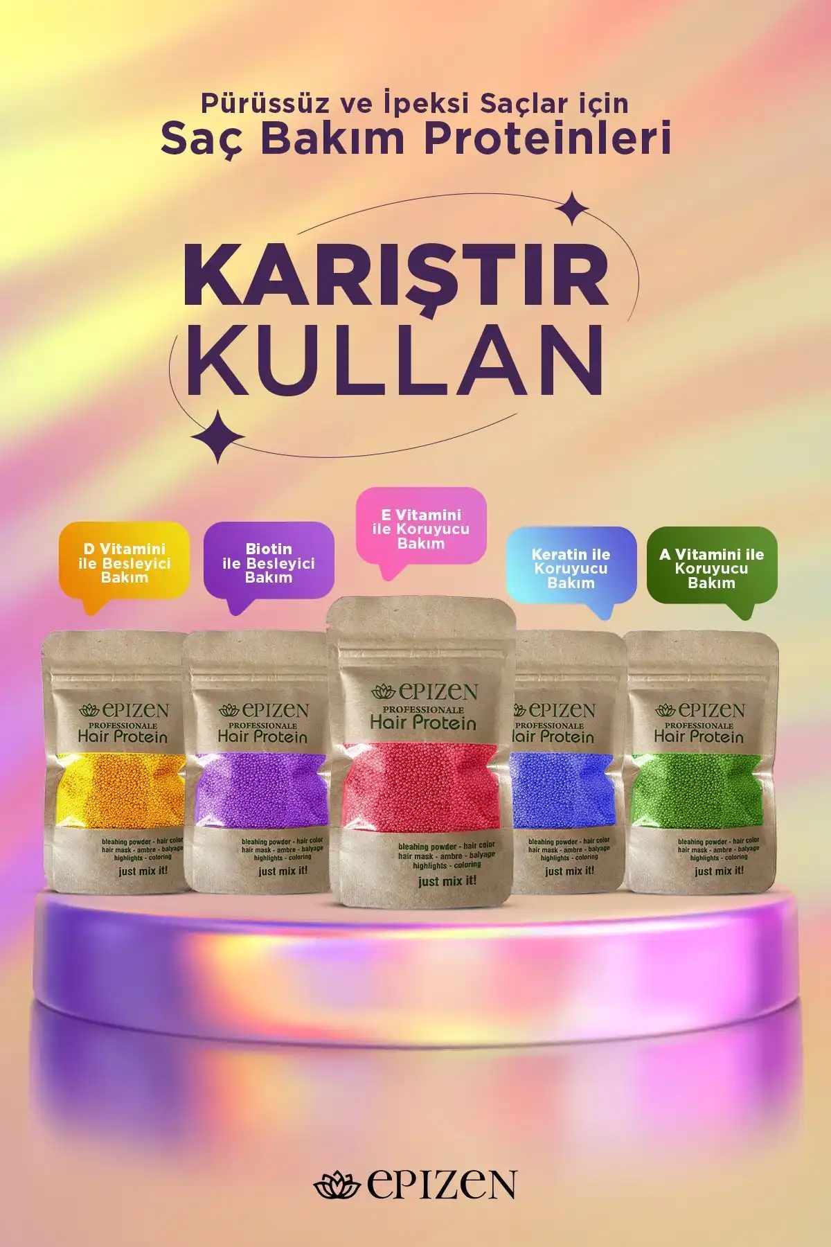 EPİZEN Vitaminli Kokulu Saç Bakım Proteini Seti: Saçlarınızı Güçlendiren Yenilikçi Çözüm
