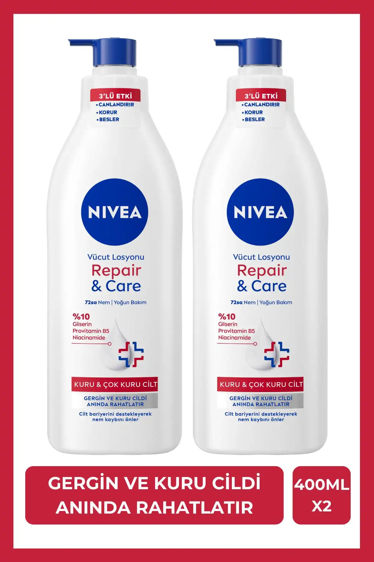 NIVEA Repair&Care ve Yoğun Besleyici Vücut Sütü Karşılaştırması ve Kullanıcı Yorumları
