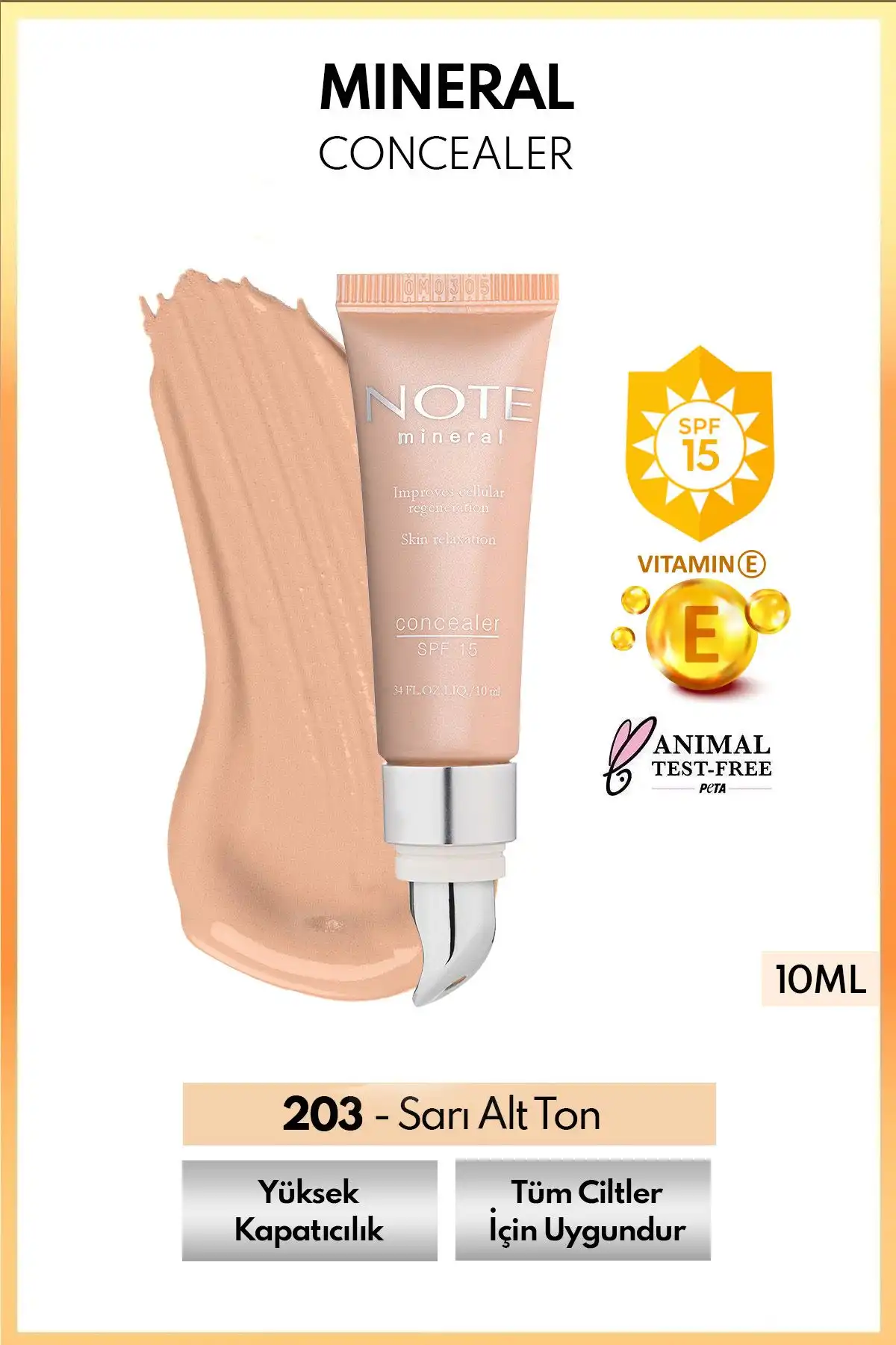 Note Cosmetics Mineral Concealer SPF 15: Yüksek Kapatıcılık ve Doğal Görünüm Sağlayan Makyaj Ürünü
