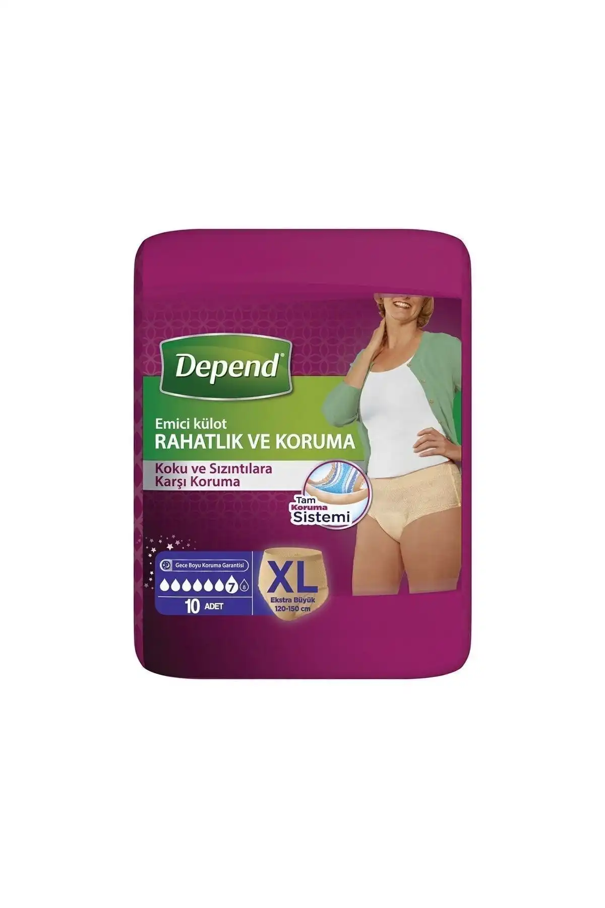 Depend Emici Külot Lohusa Pedi XL Beden Güvenli ve Rahat Kullanım İçin Tasarlandı