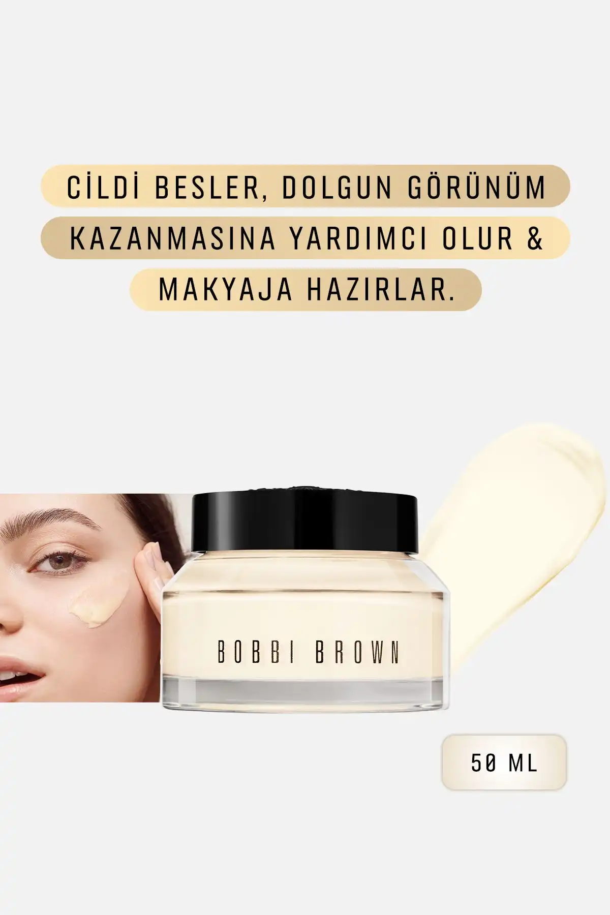 Bobbi Brown Vitamin Enriched C Vitaminli Nemlendirici Makyaj Bazı, cilt sağlığı ve makyaj hazırlığı için ideal