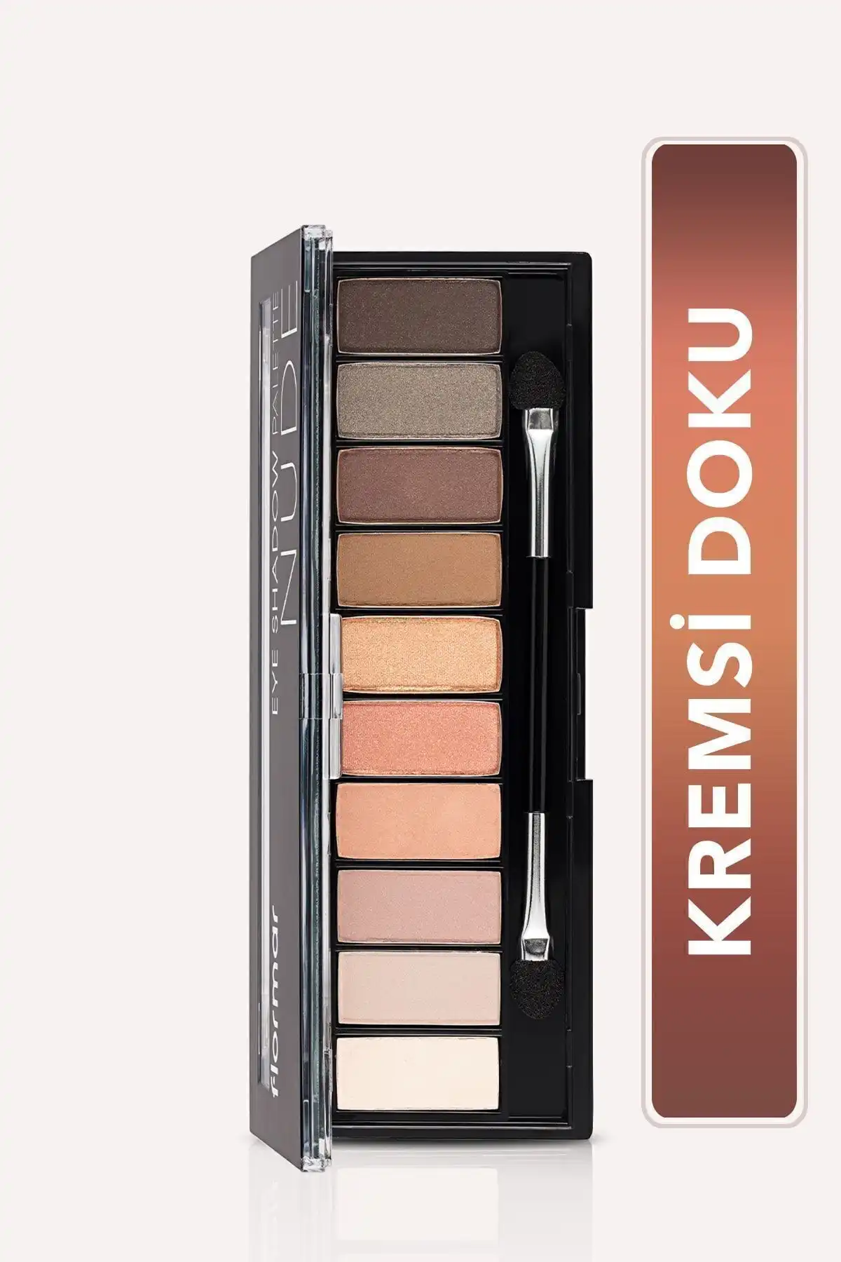 Flormar 10'lu Far Paleti Açık Nude ve Toprak Tonlarıyla Günlük ve Gece Makyajı İçin