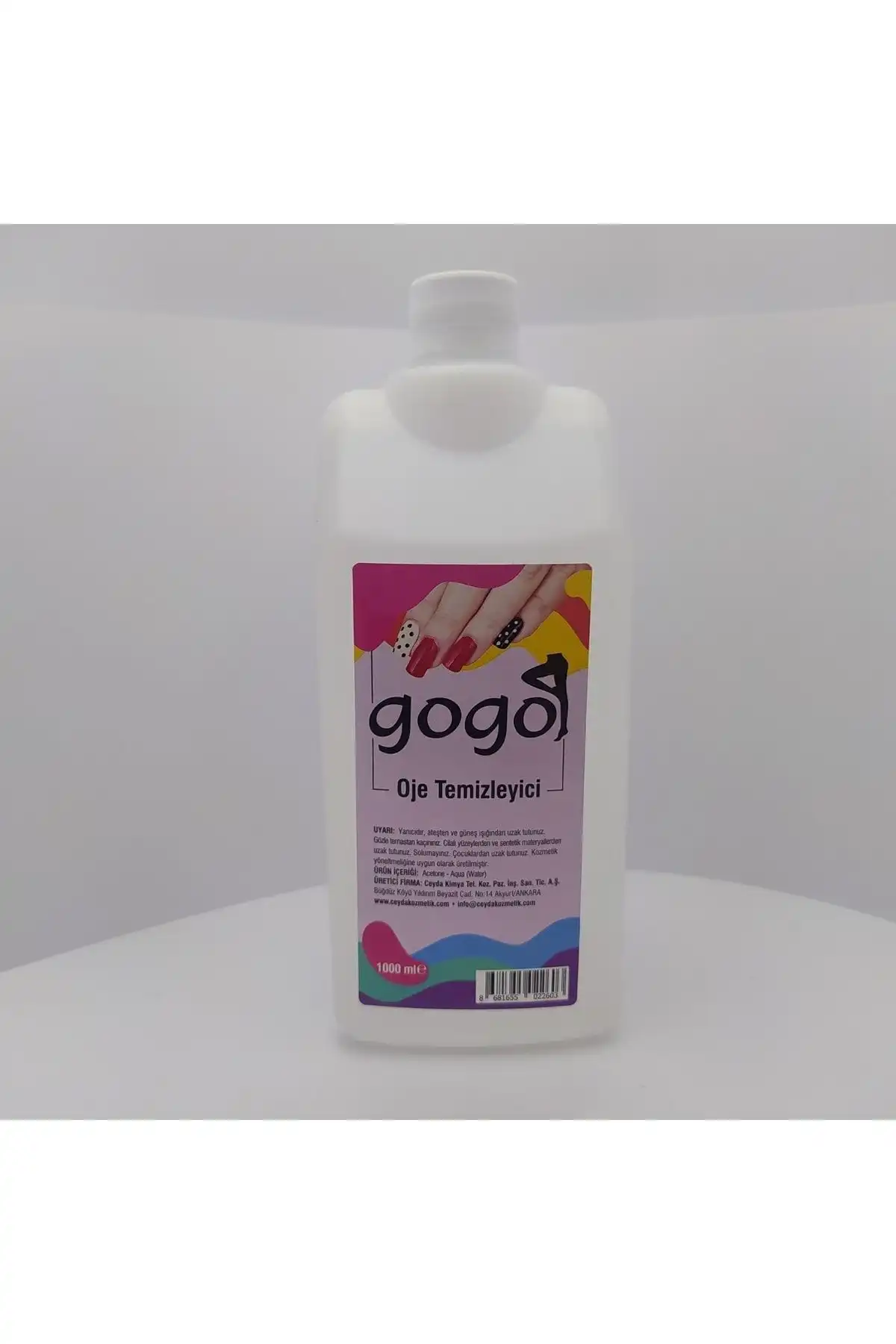Gogo 1 Litre Oje Silici Aseton: Etkili ve Hızlı Tırnak Temizleme Çözümü
