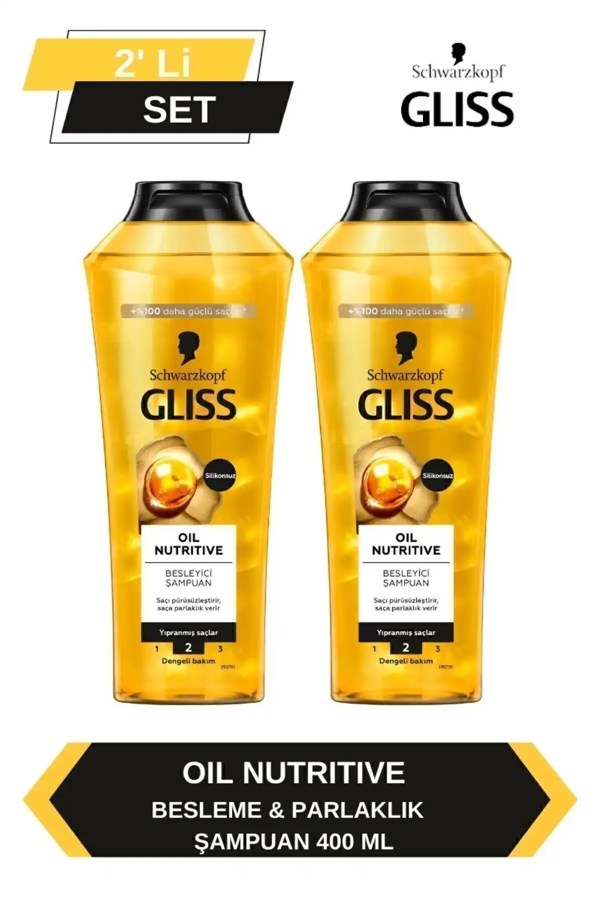 Gliss Oil Nutritive Şampuan ile Yıpranmış Saçları Onarın ve Güçlendirin