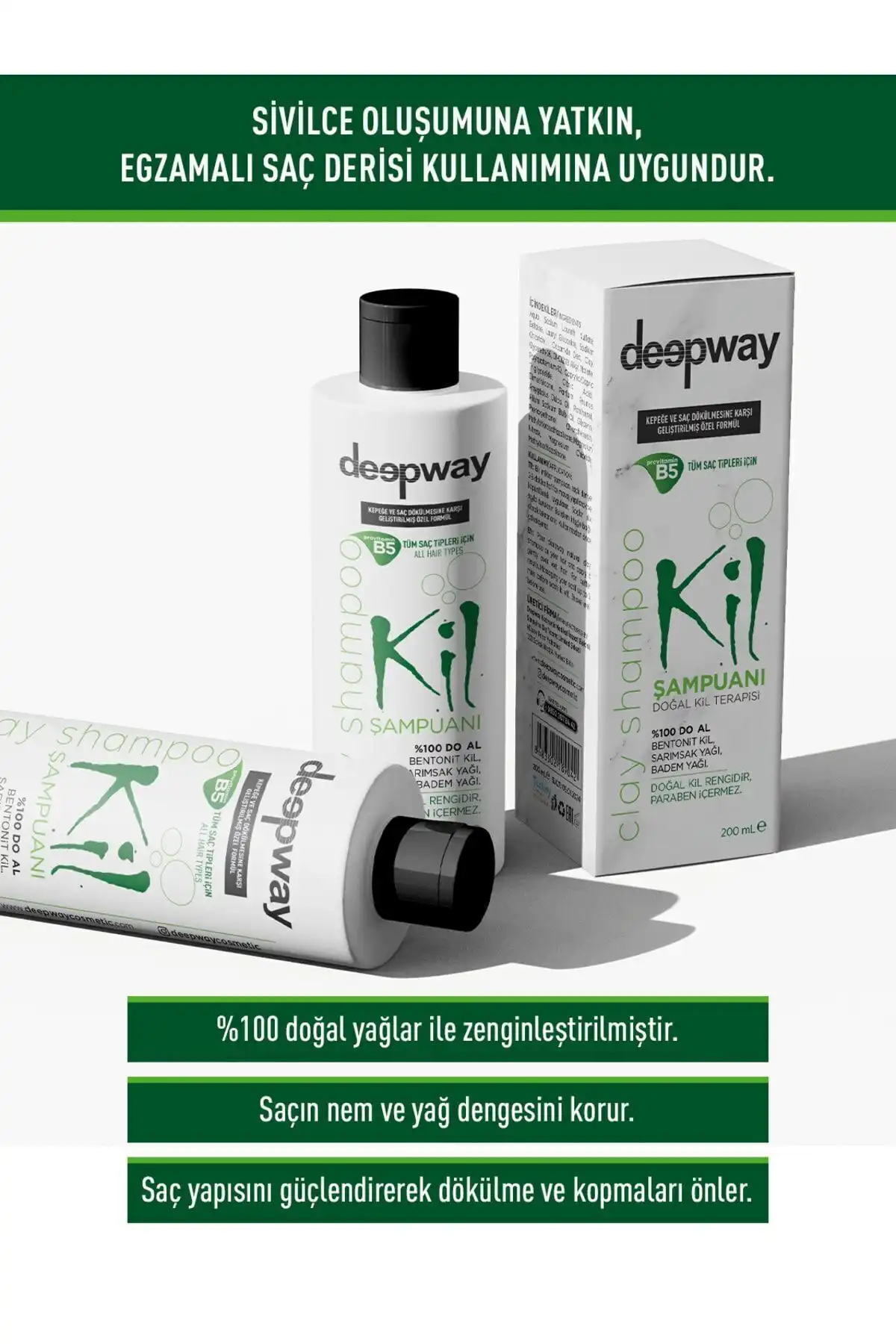 Deep Way Deepway Kil Şampuanı ile Doğal Saç Bakımı ve Hacim Artırma