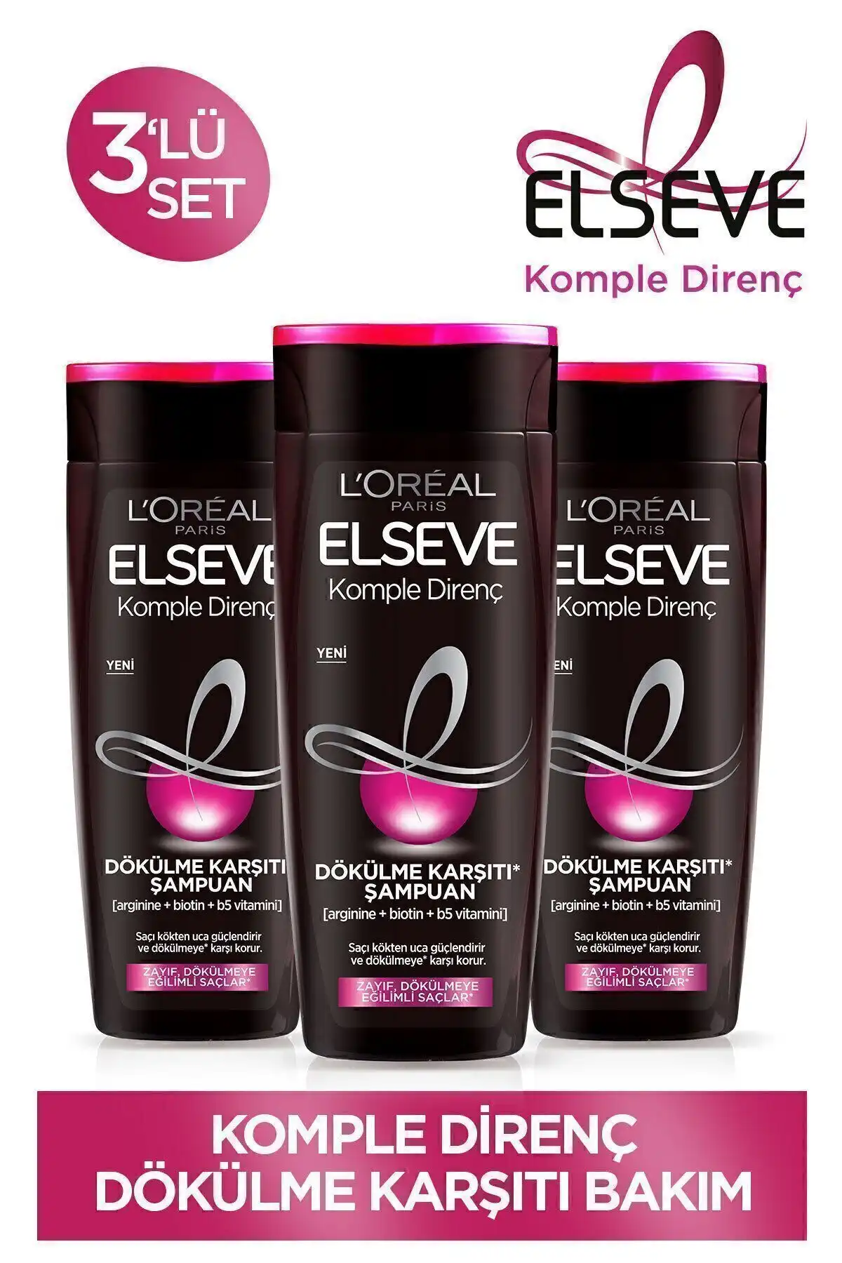 Elseve Komple Direnç Dökülme Karşıtı Şampuan 360 ml 3'lü Set İncelemesi