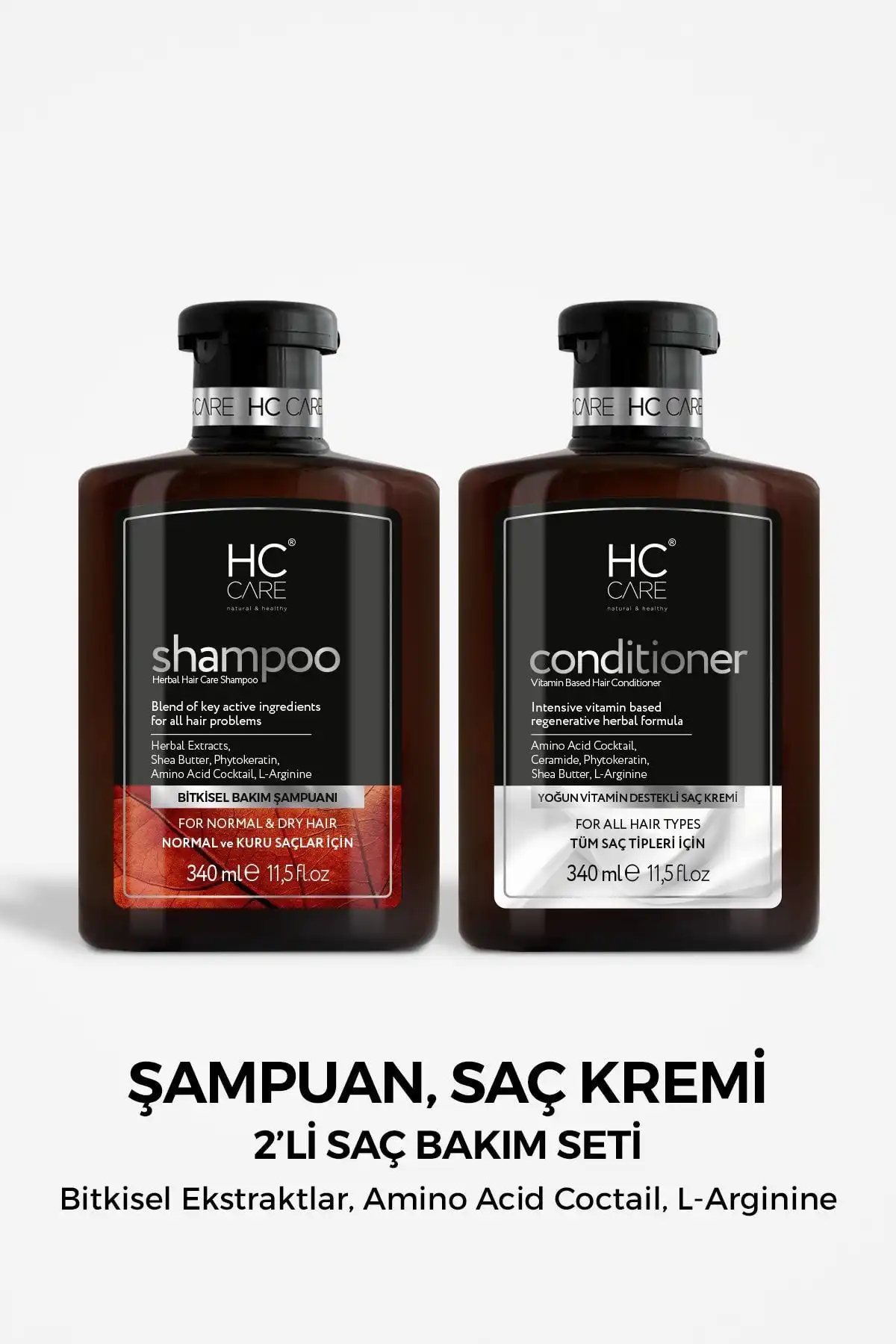 HC Care Hc Şampuan ve Saç Kremi 2'li Set ile Sağlıklı Saçlar Elde Edin